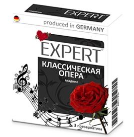 Гладкие презервативы Expert  Классическая опера  - 3 шт. - Expert - купить с доставкой в Обнинске