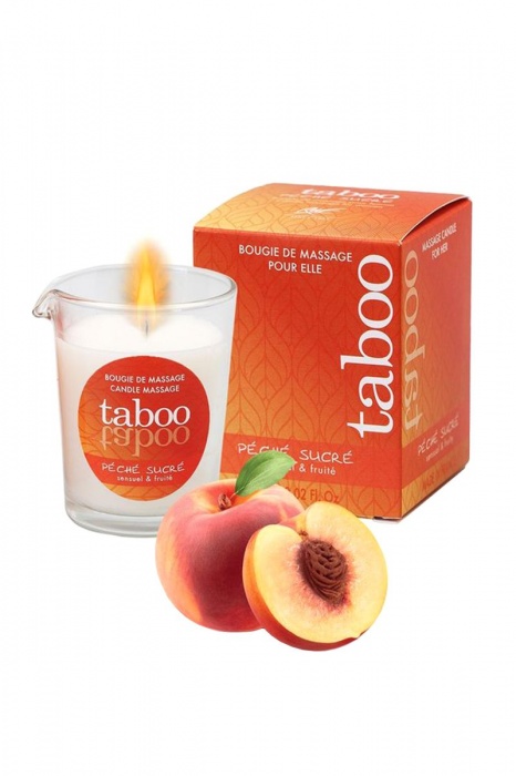 Массажное аромамасло с афродизиаками для женщин RUF Taboo Peche sucre - 60 гр. - RUF - купить с доставкой в Обнинске