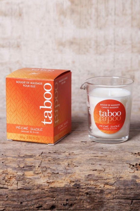 Массажное аромамасло с афродизиаками для женщин RUF Taboo Peche sucre - 60 гр. - RUF - купить с доставкой в Обнинске