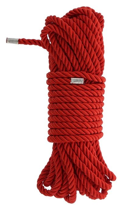 Красная веревка DELUXE BONDAGE ROPE - 10 м. - Dream Toys - купить с доставкой в Обнинске