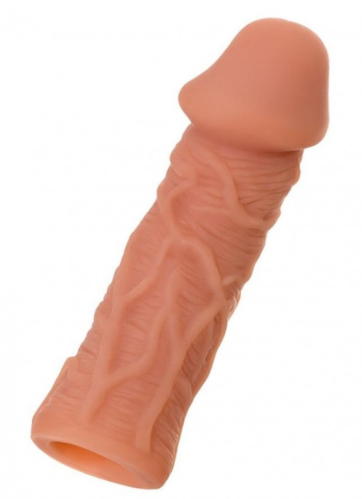 Телесная реалистичная насадка KOKOS Extreme Sleeve 05 с дополнительной стимуляцией - 12,7 см. - KOKOS - в Обнинске купить с доставкой