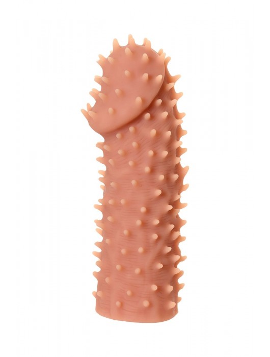 Телесная реалистичная насадка KOKOS Extreme Sleeve 07 с дополнительной стимуляцией - 12,7 см. - KOKOS - в Обнинске купить с доставкой