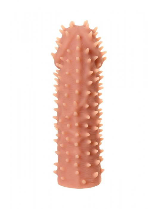 Телесная реалистичная насадка KOKOS Extreme Sleeve 07 с дополнительной стимуляцией - 12,7 см. - KOKOS - в Обнинске купить с доставкой