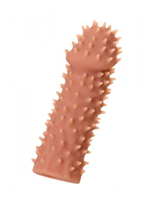 Телесная реалистичная насадка KOKOS Extreme Sleeve 07 с дополнительной стимуляцией - 12,7 см. - KOKOS - в Обнинске купить с доставкой