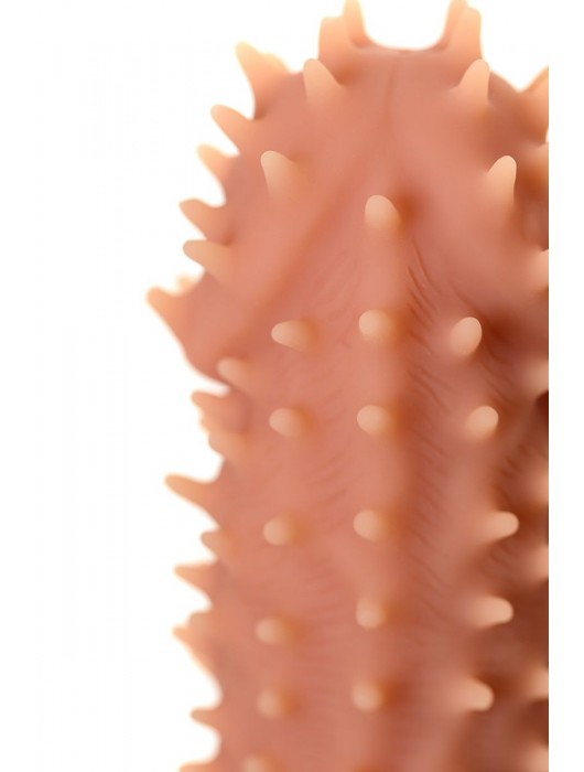 Телесная реалистичная насадка KOKOS Extreme Sleeve 07 с дополнительной стимуляцией - 12,7 см. - KOKOS - в Обнинске купить с доставкой