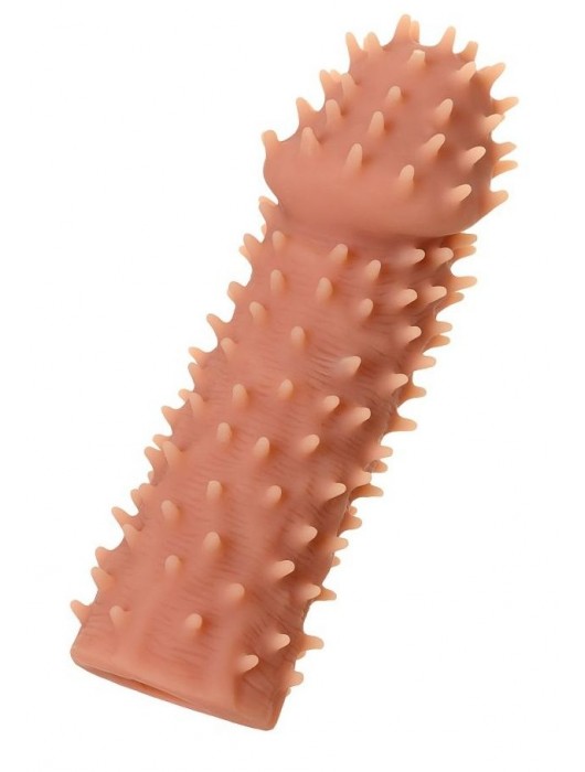 Телесная реалистичная насадка KOKOS Extreme Sleeve 07 с дополнительной стимуляцией - 12,7 см. - KOKOS - в Обнинске купить с доставкой