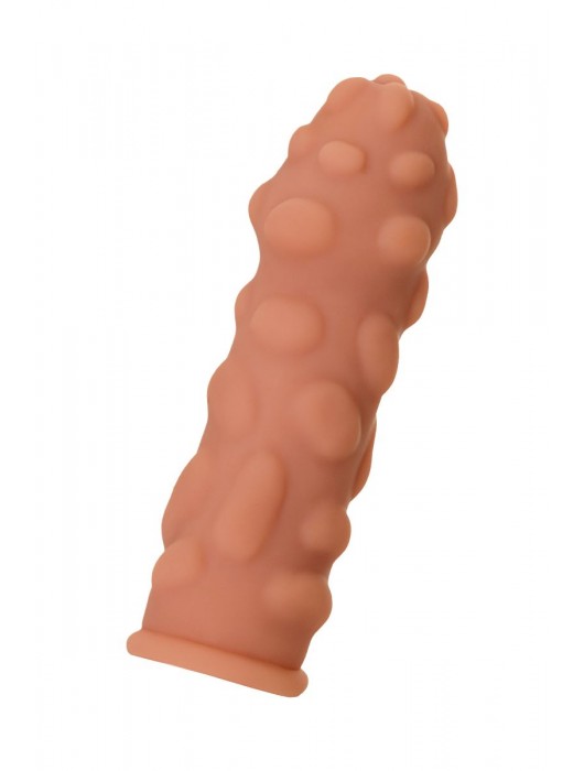 Телесная реалистичная насадка KOKOS Extreme Sleeve 11 с дополнительной стимуляцией - 12,7 см. - KOKOS - в Обнинске купить с доставкой
