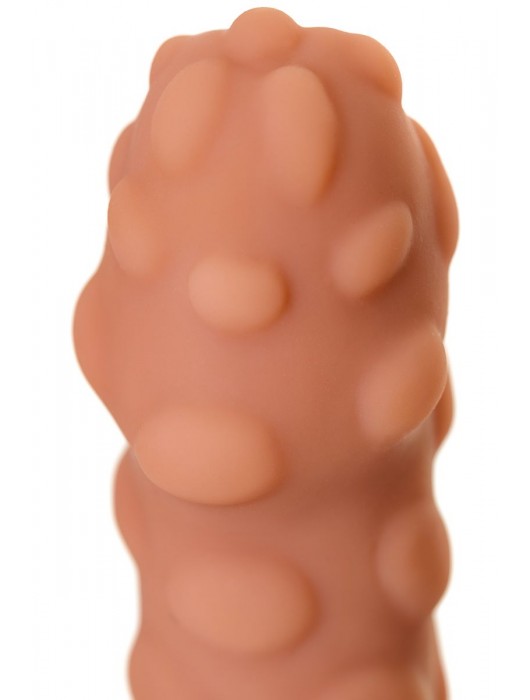 Телесная реалистичная насадка KOKOS Extreme Sleeve 11 с дополнительной стимуляцией - 12,7 см. - KOKOS - в Обнинске купить с доставкой