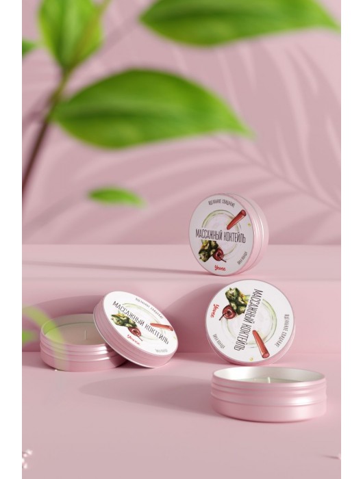 Массажная свеча «Массажный коктейль» с ароматом пина колады - 30 мл. - ToyFa - купить с доставкой в Обнинске