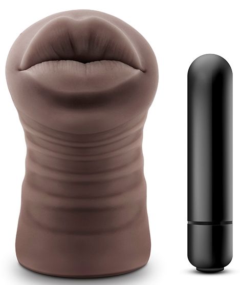 Коричневый мастурбатор-ротик Renee - Blush Novelties - в Обнинске купить с доставкой