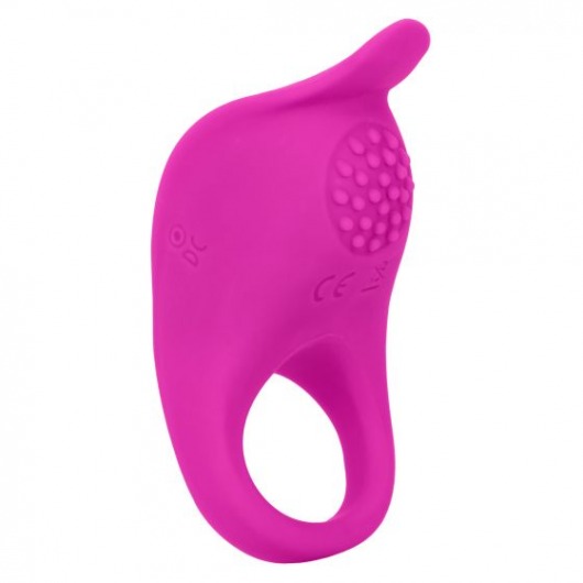 Ярко-розовое эрекционное виброкольцо Silicone Rechargeable Teasing Enhancer - California Exotic Novelties - в Обнинске купить с доставкой