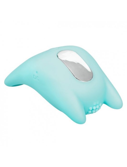 Нежно-голубое перезаряжаемое эрекционное кольцо Silicone Rechargeable Dual Exciter Enhancer - California Exotic Novelties - в Обнинске купить с доставкой