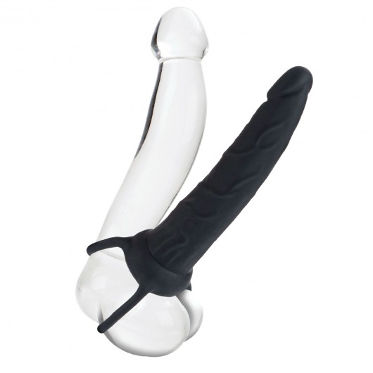 Насадка на пенис Silicone Love Rider Dual Penetrator для двойного проникновения - 14 см. - California Exotic Novelties - в Обнинске купить с доставкой