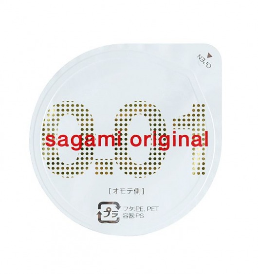Супертонкий презерватив Sagami Original 0.01 - 1 шт. - Sagami - купить с доставкой в Обнинске