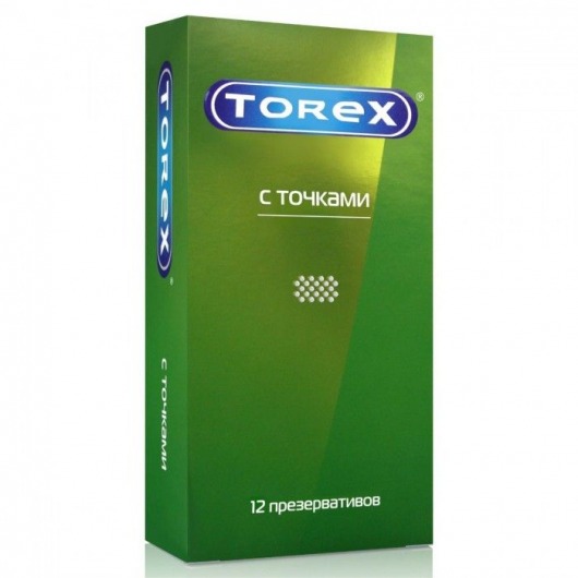 Текстурированные презервативы Torex  С точками  - 12 шт. - Torex - купить с доставкой в Обнинске