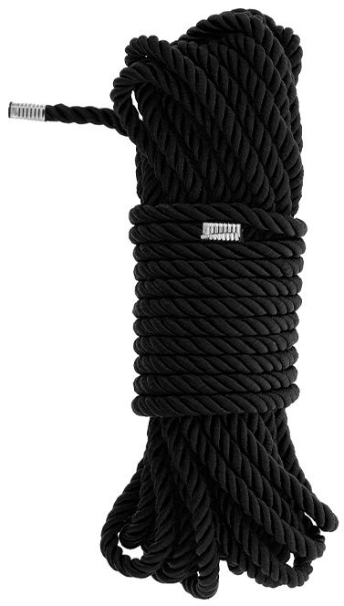 Черная веревка для бондажа BONDAGE ROPE - 10 м. - Dream Toys - купить с доставкой в Обнинске