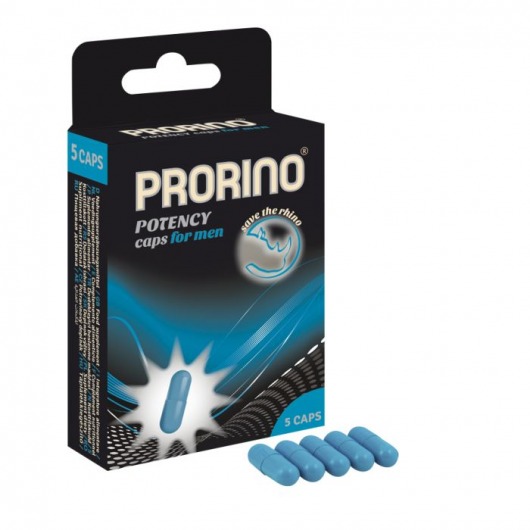 БАД для мужчин ero black line PRORINO Potency Caps for men - 5 капсул - Ero - купить с доставкой в Обнинске