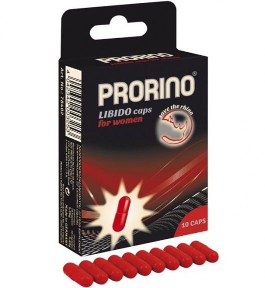 БАД для женщин ero black line PRORINO Libido Caps - 10 капсул - Ero - купить с доставкой в Обнинске