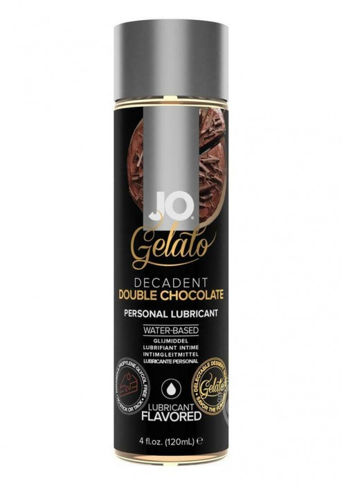 Лубрикант с ароматом шоколада JO GELATO DECADENT DOUBLE CHOCOLATE - 120 мл. - System JO - купить с доставкой в Обнинске