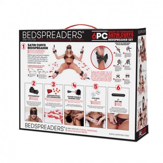 Романтический набор для БДСМ-игр с лепестками роз - Lux Fetish - купить с доставкой в Обнинске