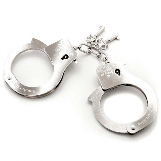 Металлические наручники Metal Handcuffs - Fifty Shades of Grey - купить с доставкой в Обнинске