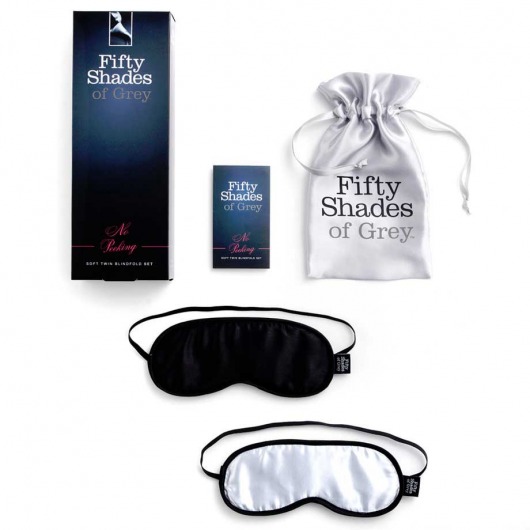 Набор из двух масок на глаза Soft Blindfold Twin Pack - Fifty Shades of Grey - купить с доставкой в Обнинске