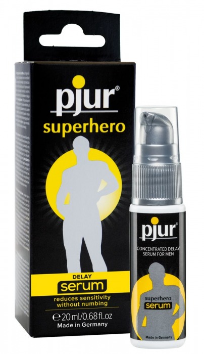 Сыворотка-пролонгатор pjur SUPERHERO Delay Serum - 20 мл. - Pjur - купить с доставкой в Обнинске