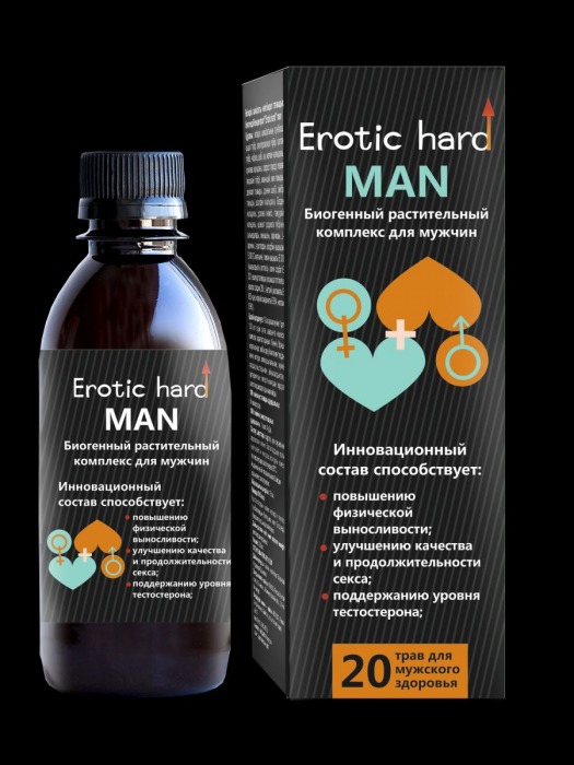 Мужской биогенный концентрат для усиления эрекции Erotic hard Man - 250 мл. - Erotic Hard - купить с доставкой в Обнинске