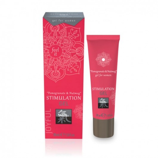 Возбуждающий интимный гель для двоих STIMULATION GEL Pomegranate   Nutmeg - 30 мл. - Shiatsu - купить с доставкой в Обнинске