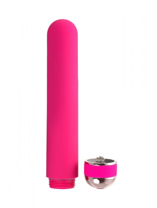 Розовый нереалистичный вибратор Mastick - 18 см. - A-toys