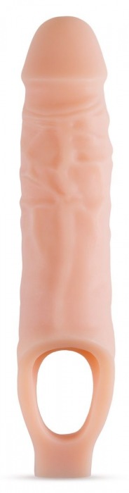 Телесный реалистичный фаллоудлинитель 9 Inch Silicone Cock Sheath Penis Extender - 22,86 см. - Blush Novelties - в Обнинске купить с доставкой