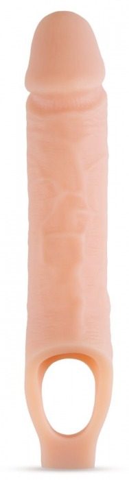 Телесный реалистичный фаллоудлинитель 10 Inch Silicone Cock Sheath Penis Extender - 25,4 см. - Blush Novelties - в Обнинске купить с доставкой