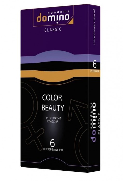 Разноцветные презервативы DOMINO Colour Beauty - 6 шт. - Domino - купить с доставкой в Обнинске