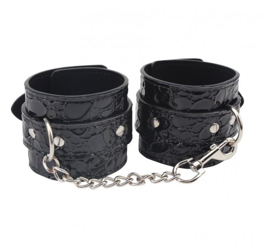 Черные наручники Be good Wrist Cuffs - Chisa - купить с доставкой в Обнинске