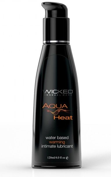 Согревающий лубрикант на водной основе Wicked AQUA HEAT - 120 мл. - Wicked - купить с доставкой в Обнинске