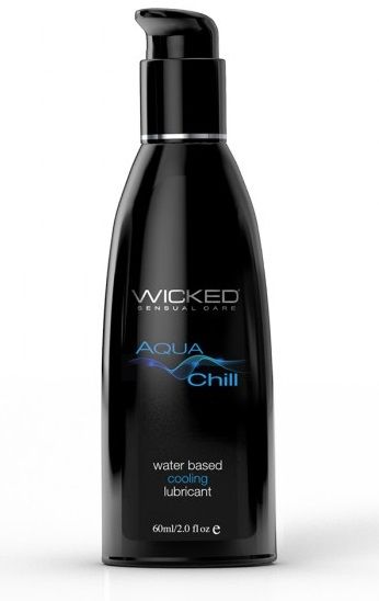 Охлаждающий лубрикант на водной основе Wicked AQUA CHILL - 60 мл. - Wicked - купить с доставкой в Обнинске