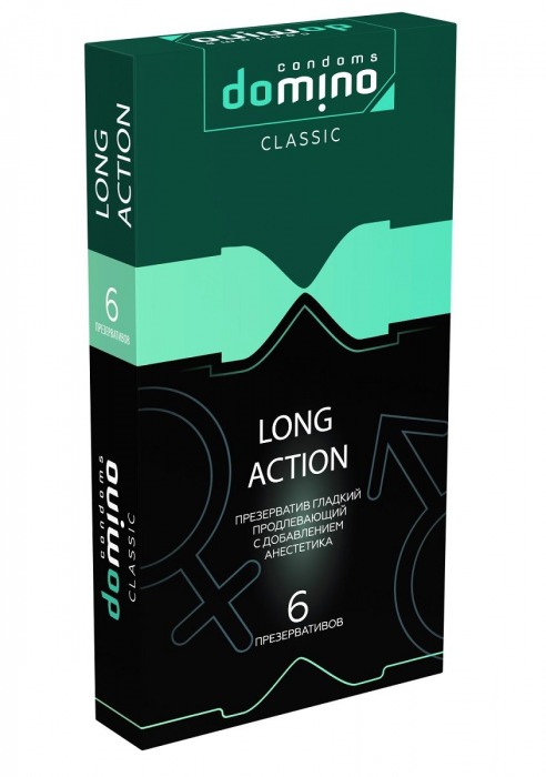 Презервативы с пролонгирующим эффектом DOMINO Classic Long action - 6 шт. - Domino - купить с доставкой в Обнинске