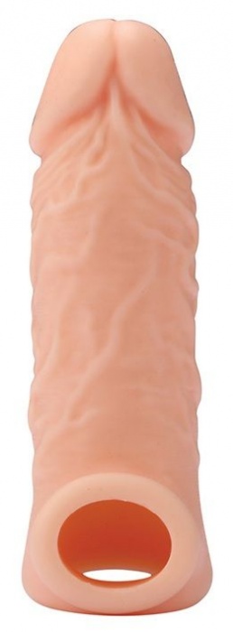 Телесная насадка EXTENDER WITH BALL STRAP 5.5 - 14 см. - Dream Toys - в Обнинске купить с доставкой