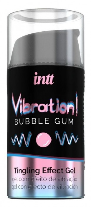 Жидкий интимный гель с эффектом вибрации Vibration! Bubble Gum - 15 мл. - INTT - купить с доставкой в Обнинске