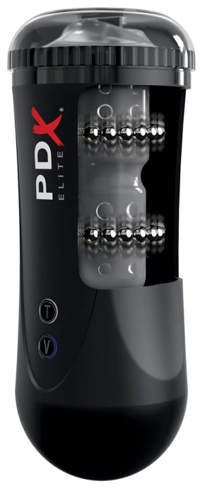 Черный автоматический мастурбатор-ротик Moto Stroker - Pipedream - в Обнинске купить с доставкой