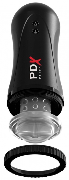 Черный автоматический мастурбатор-ротик Moto Stroker - Pipedream - в Обнинске купить с доставкой