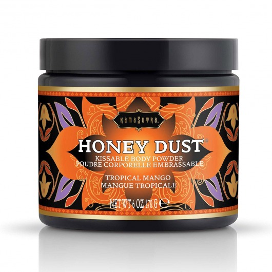 Пудра для тела Honey Dust Body Powder с ароматом манго - 170 гр. - Kama Sutra - купить с доставкой в Обнинске