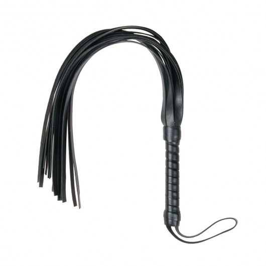 Черный флоггер Flogger Whip - 46 см. - Easy toys - купить с доставкой в Обнинске