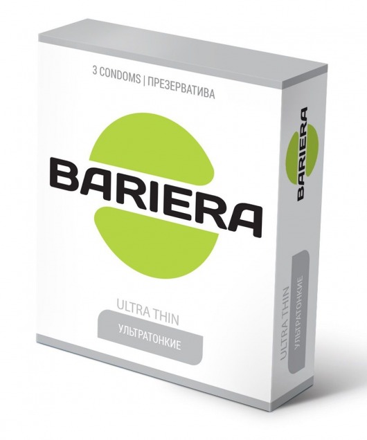 Ультратонкие презервативы Bariera Ultra Thin - 3 шт. - Bariera - купить с доставкой в Обнинске