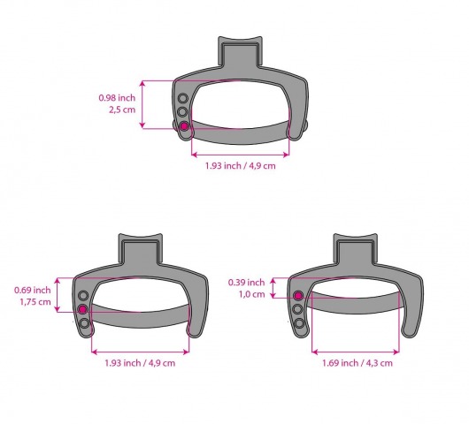 Кольцо с зажимом для мошонки для пояса верности Pubic Enemy - MyStim - купить с доставкой в Обнинске