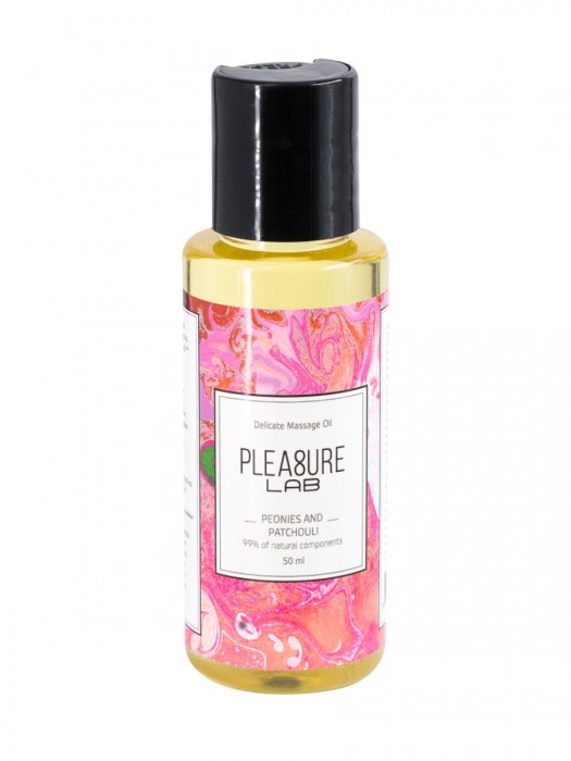 Массажное масло Pleasure Lab Delicate с ароматом пиона и пачули - 50 мл. - Pleasure Lab - купить с доставкой в Обнинске