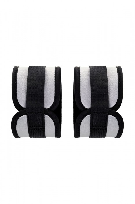 Серебристо-черные наручники Anonymo - ToyFa - купить с доставкой в Обнинске