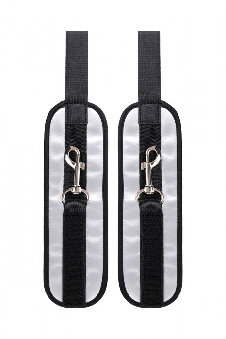 Серебристо-черные наручники Anonymo - ToyFa - купить с доставкой в Обнинске