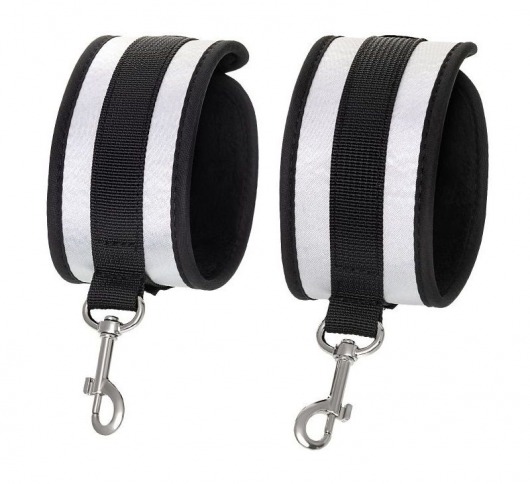 Серебристо-черные оковы Anonymo - ToyFa - купить с доставкой в Обнинске Серебристо-черные оковы Anonymo - ToyFa - купить с доставкой в Обнинске