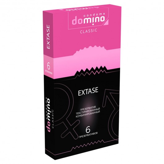 Презервативы с точками и рёбрышками DOMINO Classic Extase - 6 шт. - Domino - купить с доставкой в Обнинске